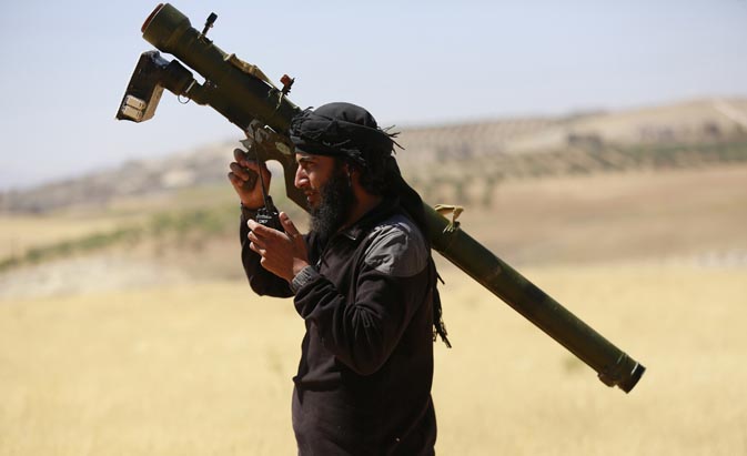 MANPADS di tangan teroris. © REUTERS/Hamid Khatib.